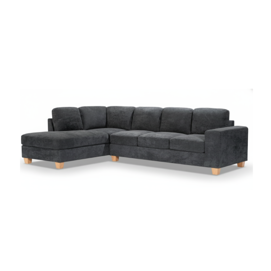 Tibaldi LHF Sofa Chaise in Palmanova Dark Grey