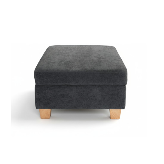 Tibaldi Storage Ottoman in Palmanova Dark Grey