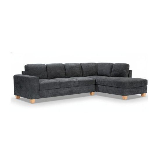 Tibaldi RHF Sofa Chaise in Palmanova Dark Grey