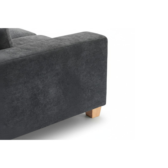 Tibaldi RHF Sofa Chaise in Palmanova Dark Grey