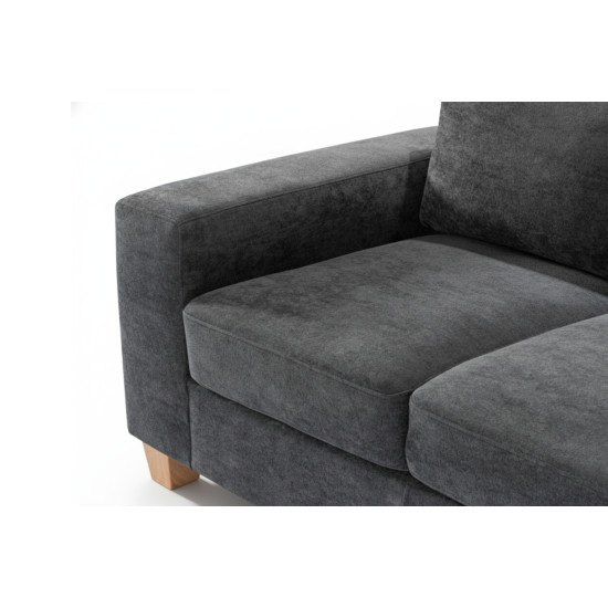 Tibaldi RHF Sofa Chaise in Palmanova Dark Grey