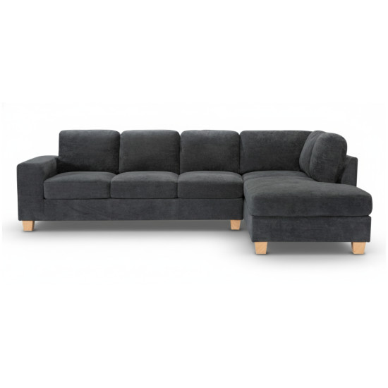 Tibaldi RHF Sofa Chaise in Palmanova Dark Grey