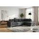 Tibaldi RHF Sofa Chaise in Palmanova Dark Grey