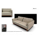 Barberini Sofa in Sterling Dark Tan Semi-Aniline Leather