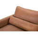 Barberini Sofa in Sterling Dark Tan Semi-Aniline Leather