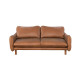 Benjamin Loveseat in Sterling Dark Tan Semi-Aniline Leather