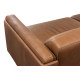 Corona Sofa in Sterling Dark Tan Semi-Aniline Leather