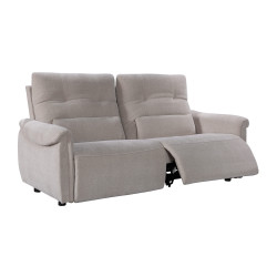 Dellarovere Power Motion Sofa with Adjustable Headrests in Parisian Birch