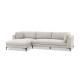 Hermes Left Facing Sectional in Zara Light Grey Hermes Left Facing Sectional in Zara Light Grey