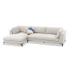 Hermes Left Facing Sectional in Zara Light Grey Hermes Left Facing Sectional in Zara Light Grey