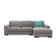 Minerva Right Facing Sectional in Aurora Mid Grey