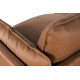 Oliver Sofa in Sterling Dark Tan Semi-Aniline Leather