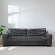 Orsini Sofa in Sterling Liquorice Semi-Aniline Leather