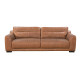 Orsini Sofa in Sterling Dark Tan Semi-Aniline Leather