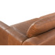 Orsini Sofa in Sterling Dark Tan Semi-Aniline Leather