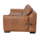 Orsini Sofa in Sterling Dark Tan Semi-Aniline Leather