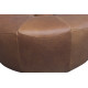 Pineta Ottoman in Sterling Dark Tan Semi-Aniline Leather