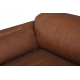 Savoia Sofa in Sterling Dark Tan Semi-Aniline Leather