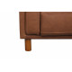 Savoia Sofa in Sterling Dark Tan Semi-Aniline Leather