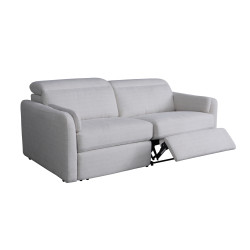 Spada Power Motion Loveseat with Power Headrests in Comet Morning Mist