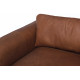 Tintoretto Sofa in Sterling Dark Tan Semi-Aniline Leather