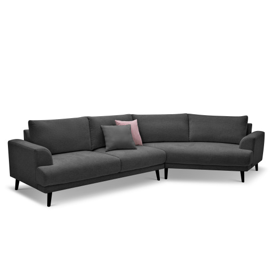 Vulcan Right Facing Sectional  in Star Dark Grey