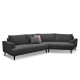 Vulcan Right Facing Sectional  in Star Dark Grey