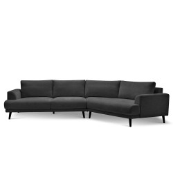 Vulcan Right Facing Sectional  in Star Dark Grey